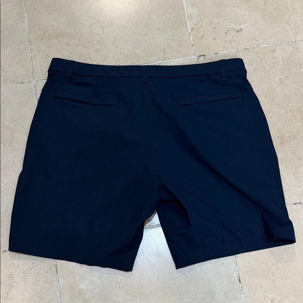 Lululemon Athletica Dark Blue Flat Front Shorts